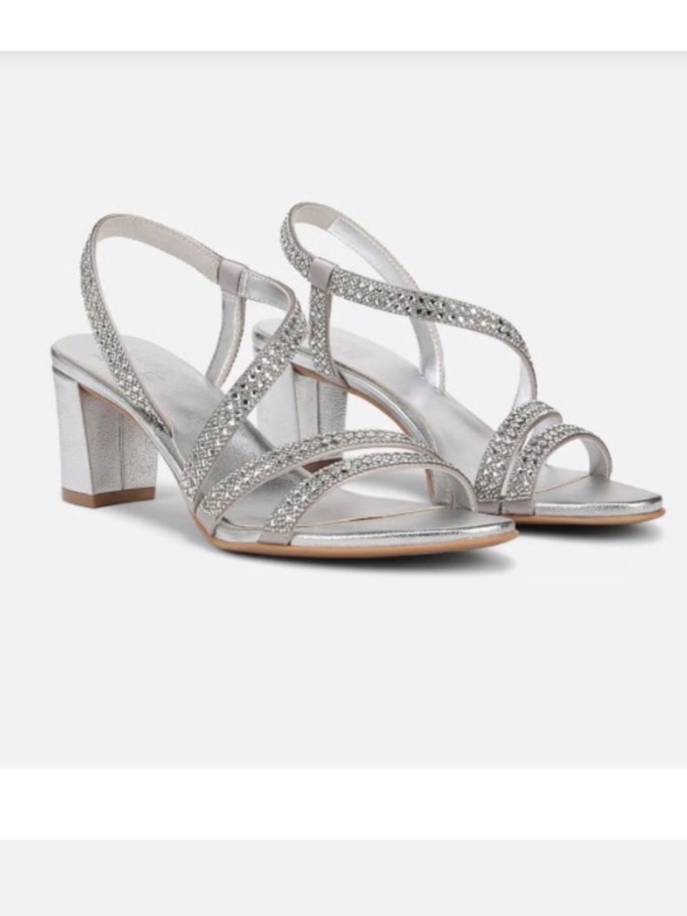🤩 Naturalizer “Vanessa” Silver Dress Sandal - size 9.5M